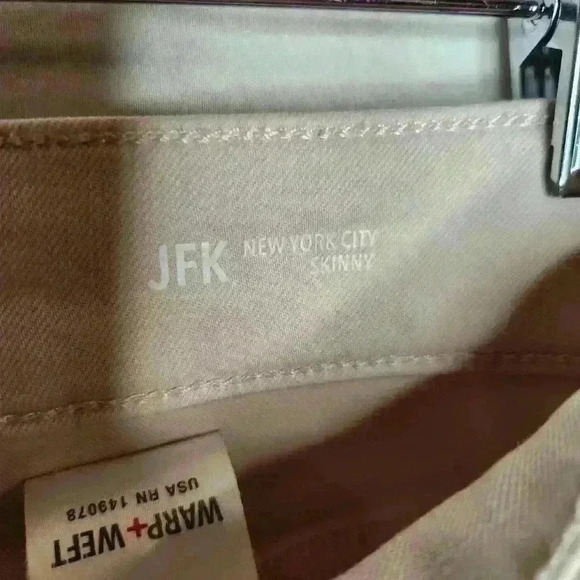 Warp+Weft women's light pink denim jeans JFK new york city skinny size 8 - Picture 5 of 11